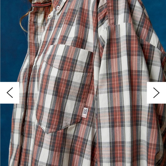 BDG By Urban Outfitters Dad Button Down Plaid NWT - Picture 4 of 7